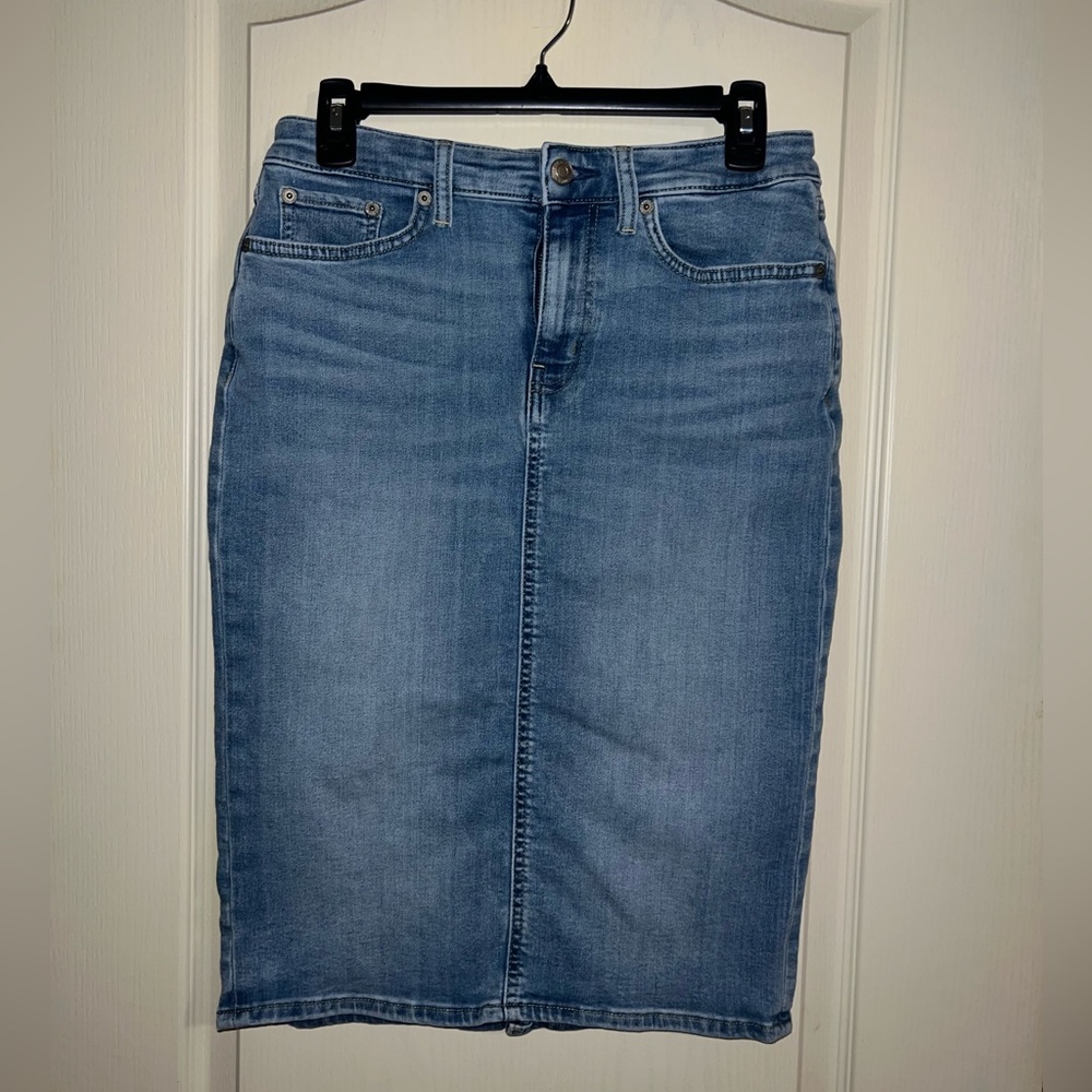 Lauren Ralph Lauren Blue Denim Skirt